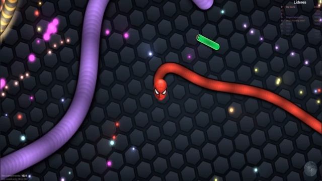 Spiderman homem aranha Slither.io jogo da cobra gigante Venom Carnage doende verde totoykids смотреть онлайн