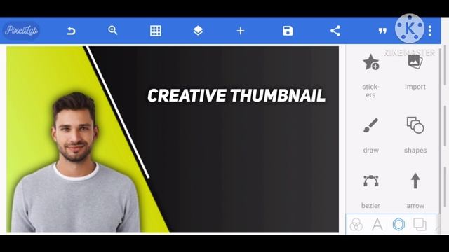 How to make Creative Thumbnail in PixelLab | part 2 | смотреть онлайн