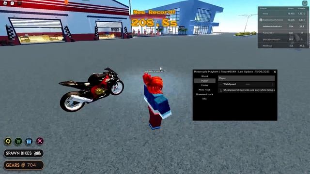 ? MOTORCYCLE MAYHEM SCRIPT/HACK ROBLOX!! ALL BIKES, SPEED MOD | PASTEBIN 2023 смотреть онлайн