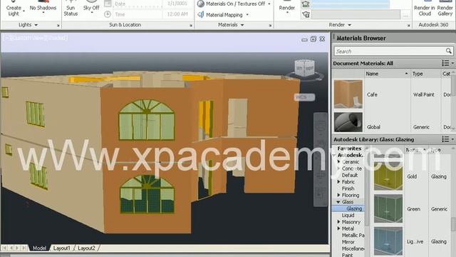 146 Apply Materials to Project Part 1 in AutoCAD 2013 смотреть онлайн