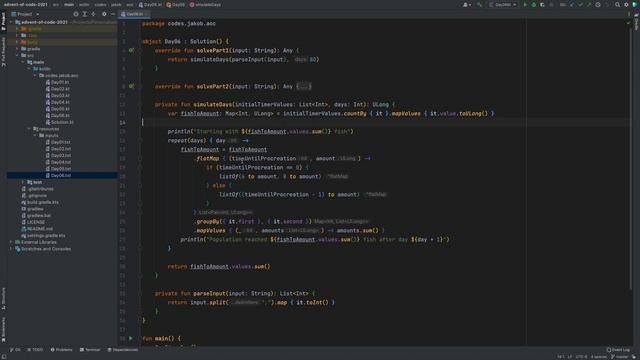 Advent of Code 2021 – Day 06 (Kotlin) смотреть онлайн