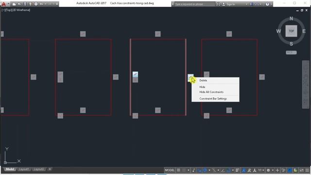 Cách Xóa Constraints Trong Autocad - Xóa Liên Kết Các Đối Tượng