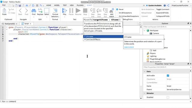 How to Teleport Players (Characters) using PivotTo() (Roblox Studio Beginners Series) (B009) смотреть онлайн