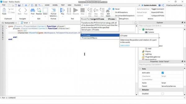 How to Teleport Players (Characters) using PivotTo() (Roblox Studio Beginners Series) (B009)