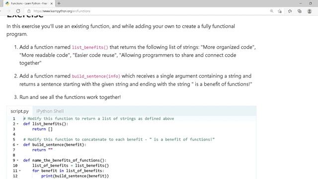 Python 9.Functions Learn Python Free Interactive Python Tutorial смотреть онлайн