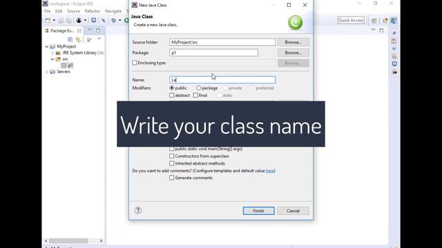 Java Hello World | Create package and Java class in Eclipse | Step by step tutorial смотреть онлайн