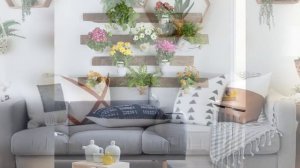 Идеи для оформления стены в гостиной над диваном