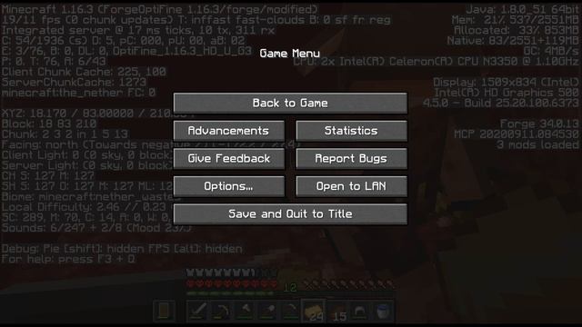Nether!!! in Minecraft Hardcore (ep 6) смотреть онлайн