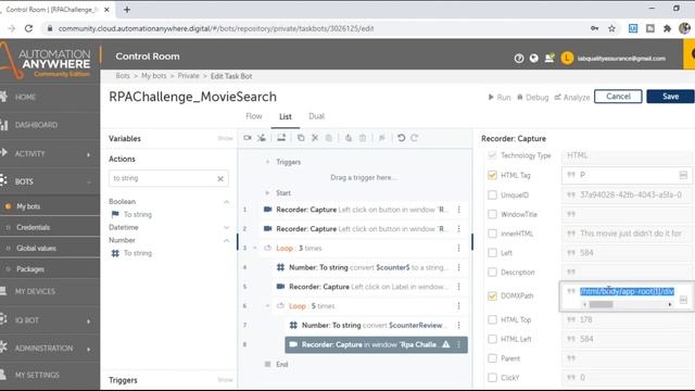 RPA Challenge Movie Search Solution | Sentiment Analysis with Python Script in AutomationAnywhere#3 смотреть онлайн