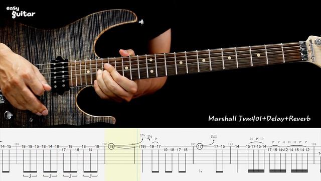 Jerry C - Canon Rock Guitar Lesson with Tab Part.2 (Slow Tempo) 캐논락 смотреть онлайн