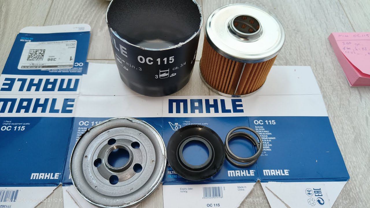 Распил масляного фильтра MAHLE OC115 (China) смотреть онлайн
