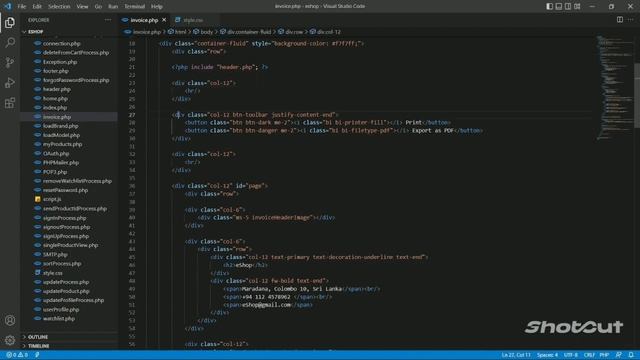 Design a responsive invoice page using HTML,CSS,Javascript and Bootstrap | Web project | Task 32 смотреть онлайн