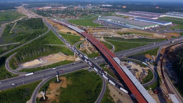 ЦКАД Развязка №7 ИЮНЬ 2020 с высоты [aerial survey] смотреть онлайн