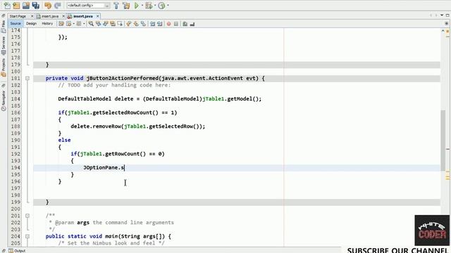 How to ||Delete Data|| in JFrame Table in ||JAVA NET-BEANS|| |PART 02| With Source Code смотреть онлайн