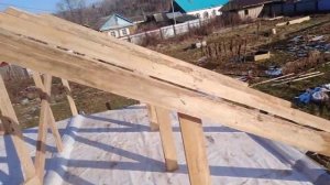 Крыша 2 скатная  своими руками