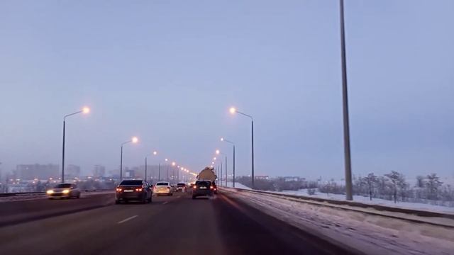 Автопрогулка Оренбург | 2 дня до Нового Года | По объездной в "Степной" | Под музыку смотреть онлайн