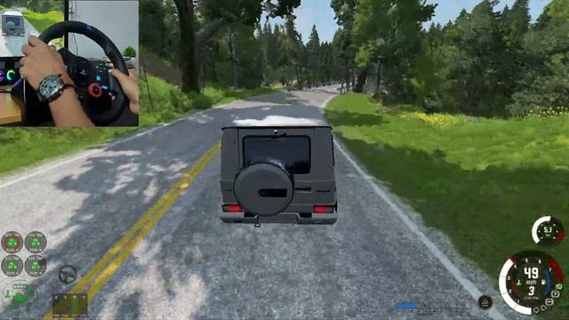 Mercedes G65 Car Driving & 4x4 Off-Road with Steering Wheel | BeamNG.Drive смотреть онлайн