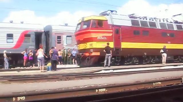 ЧС4т на станции Ртищево ЮВЖД смотреть онлайн