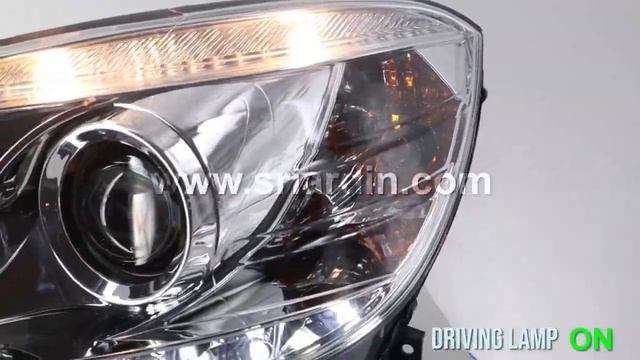 Mercedes C-Class W204 07-11 Projector Head Lamp W LED Driving Lamp