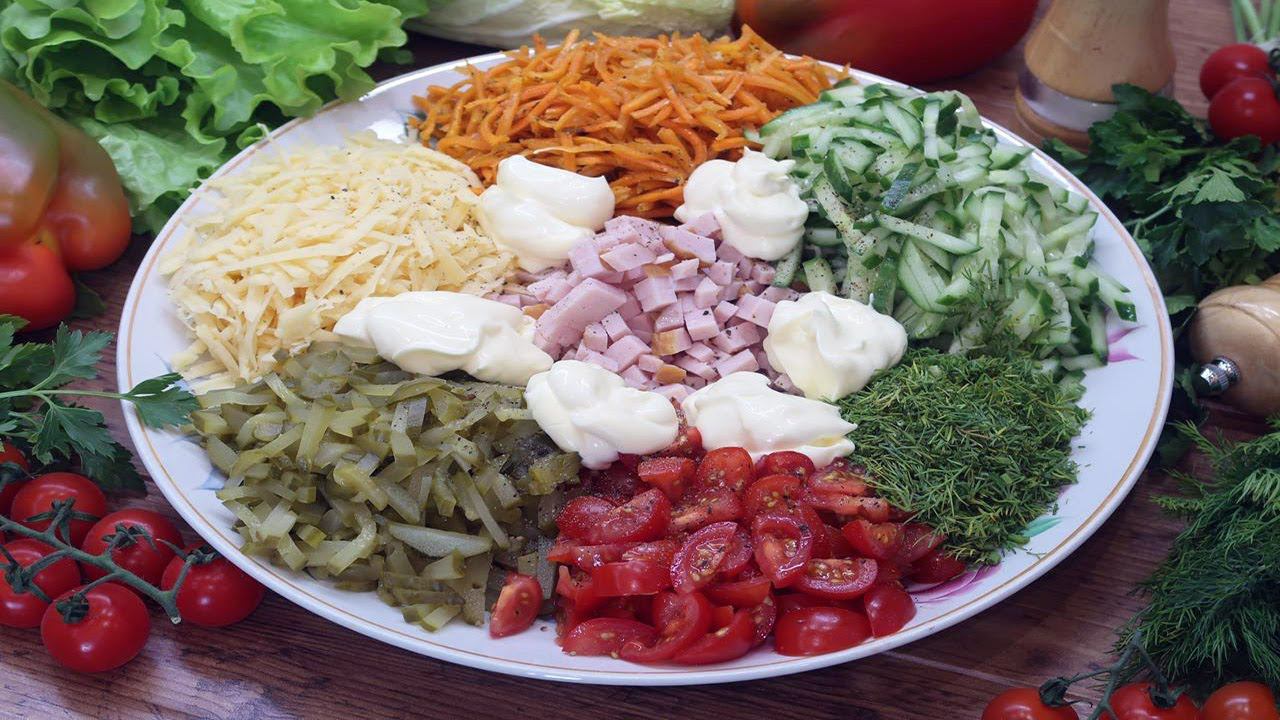 Рецепт простого, но очень вкусного салата. Готовим салат Весенний смотреть онлайн