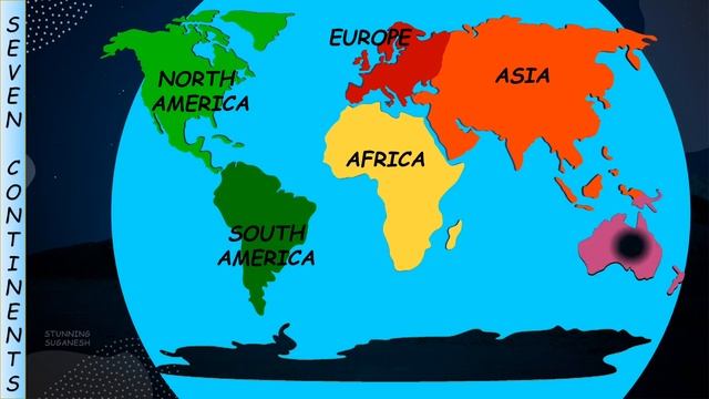 Continent And Oceans Of The World | Geography For Kids