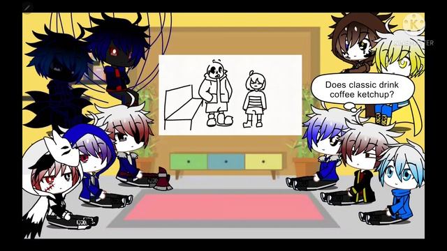 Undertale AUs react to Saying a lot of things as Sans смотреть онлайн