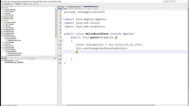 Create Custom Color using RGB Example in Applet смотреть онлайн