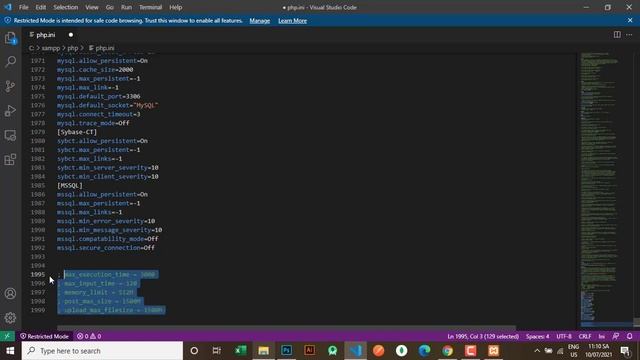 How to install Xampp PHP 8.0.8 and edit PHPMyAdmin 40MiB to Unlimited on Windows 2021 - Part 1 смотреть онлайн