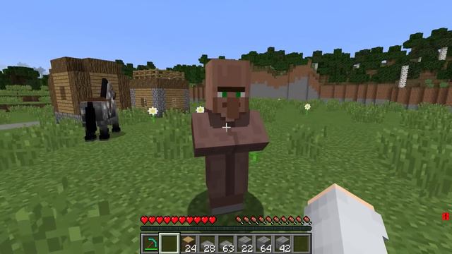 ЗАЧЕМ МЫ С ЖИТЕЛЯМИ ПОСТРОИЛИ МОСТ К ДЕРЕВНЕ В МАЙНКРАФТ Топовский Minecraft смотреть онлайн