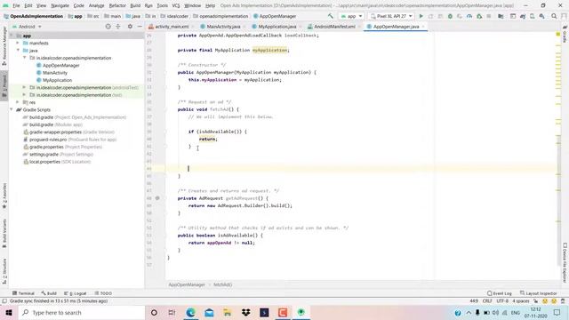 How To Implement Open Ads In Android Studio | How To Add Admob Open Ads In Android Studio 2021 смотреть онлайн