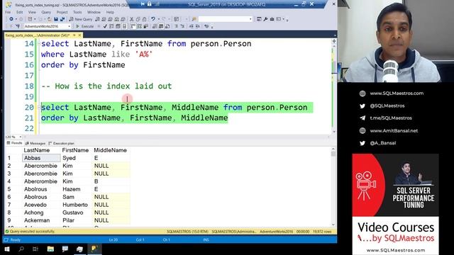 SQL Server Sort Behavior – Basic yet Tricky (by Amit Bansal) смотреть онлайн