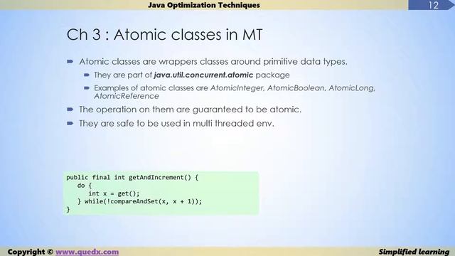 Java optimization Techniques - Use of Atomic classes смотреть онлайн