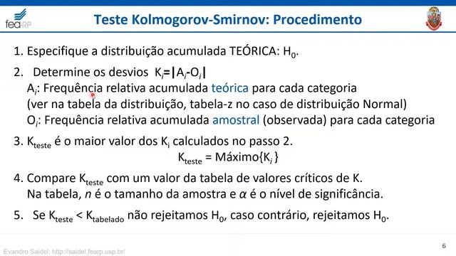 Teste Kolmogorov-Smirnov смотреть онлайн