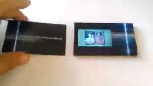 Видео-визитка с дисплеем смотреть онлайн