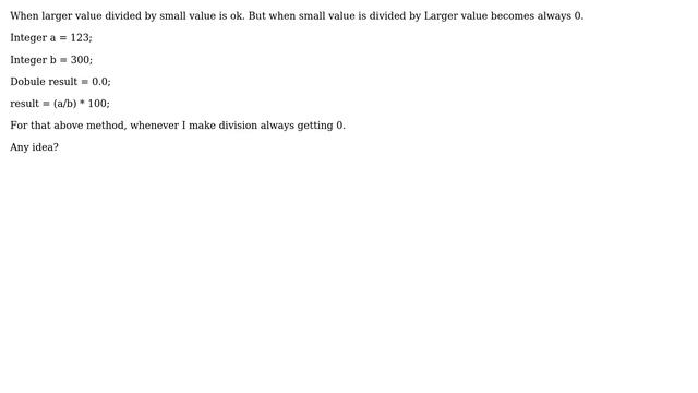Salesforce: integer divisions always get 0 (2 Solutions!!) смотреть онлайн