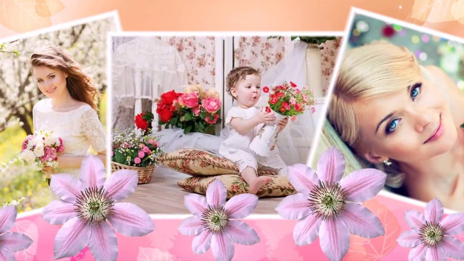 «С 8 Марта!» - шаблон для ВидеоШОУ смотреть онлайн