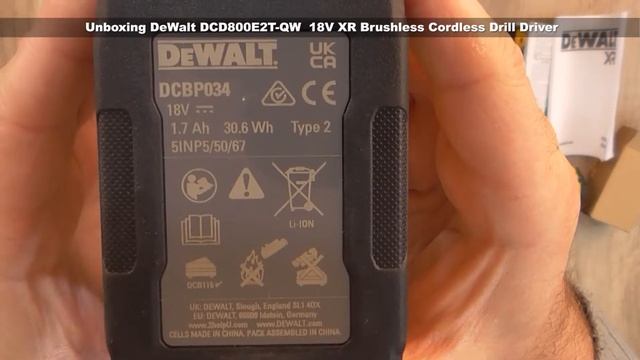 Unboxing DeWalt DCD800E2T QW  18V XR Brushless Cordless Drill Driver _ Bob The Tool Man
