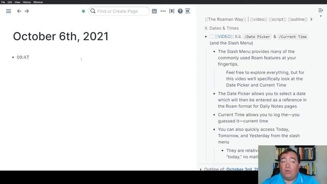The Roaman Way: II.ii. Date Picker and Current Time (and the Slash Menu) смотреть онлайн