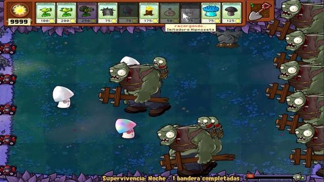 99999 Gargantuar vs Hypno-shroom Pea - Plants vs Zombies смотреть онлайн
