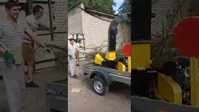 Измельчение веток в опилки смотреть онлайн