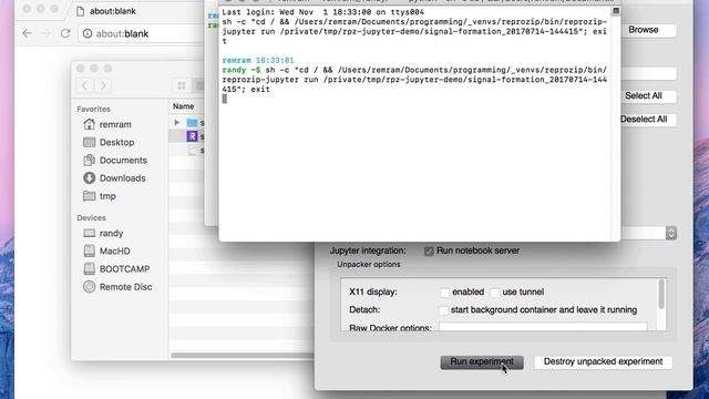 ReproZip Jupyter Extension - Unpacking with the GUI смотреть онлайн