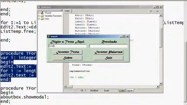 Delphi 7 - Inversor de Texto смотреть онлайн