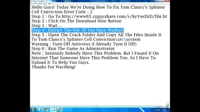 How To Fix Splinter Cell Convivtion Error Code : 2 смотреть онлайн