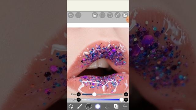 как рисовать губы в прилажения смотреть онлайн