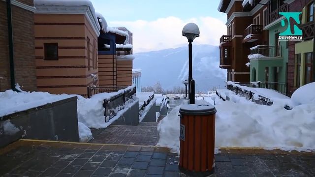 Зима в Красной Поляне - "Горки Город" смотреть онлайн