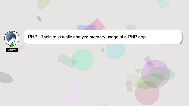 PHP : Tools to visually analyze memory usage of a PHP app смотреть онлайн