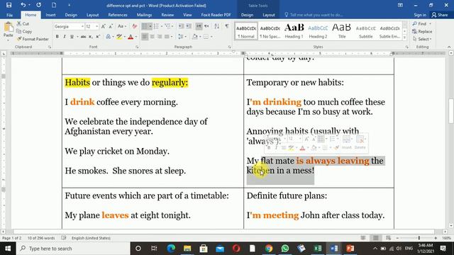 12th Difference between Simple present and present Continuous Tense смотреть онлайн