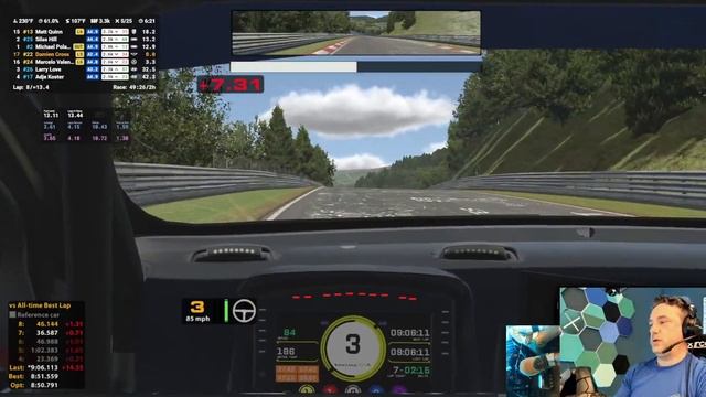 GT4 at NORDSCHLEIFE - LIVE!! 2 Hour solo race in the iRacing IMSA Michelin Pilot Challenge смотреть онлайн