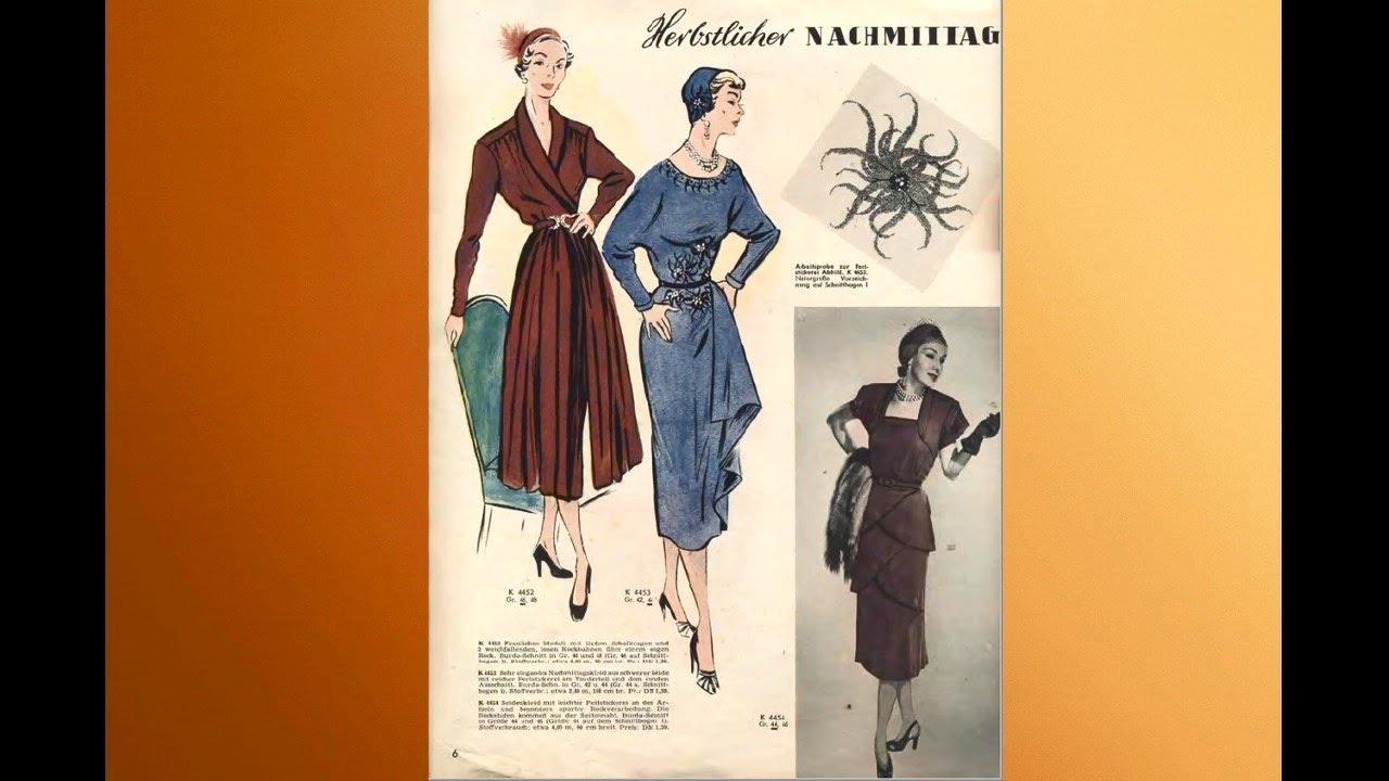 ? Vintage Fashion Magazine Burda Moden 1950 ?