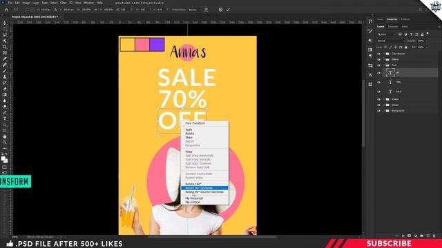 How To Design Google Display ADS Banner In Photoshop | Tutorial | PE103 смотреть онлайн